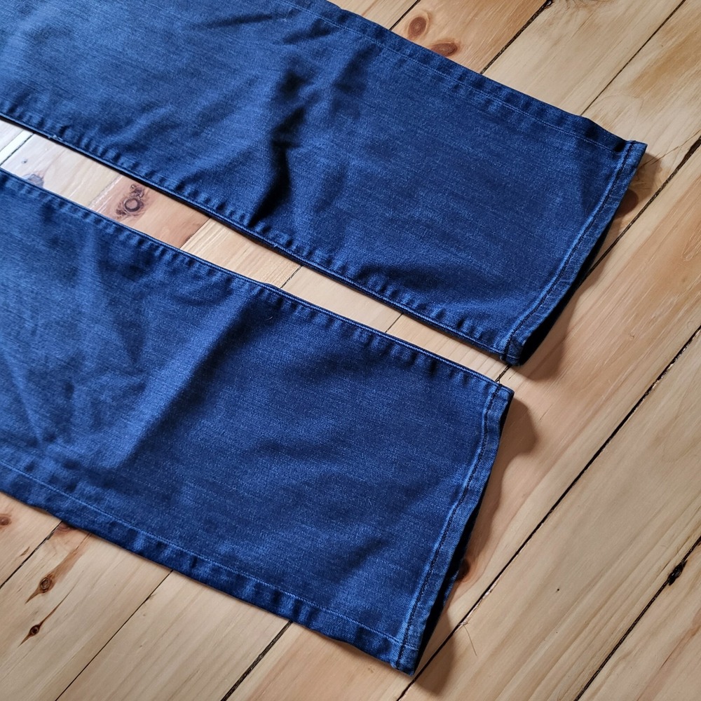 New Mavi Jeans Matt Mens 30/33 Straight Relaxed Blue Dark Wash Denim Stretch - Picture 11 of 16